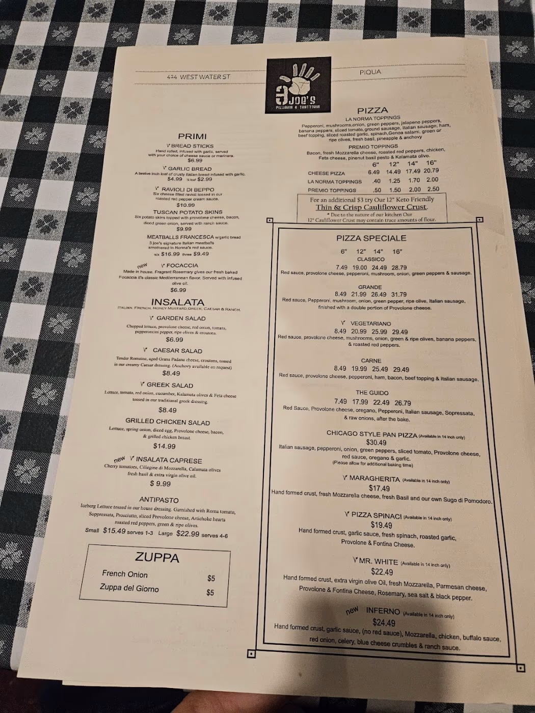 3 Joe's Pizzeria and Trattoria