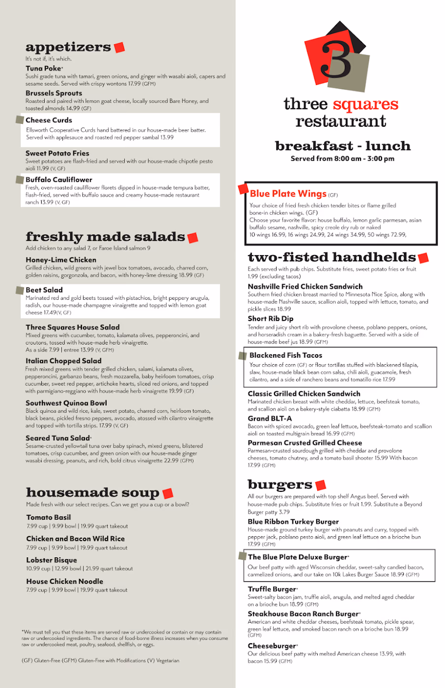 3 Squares Restaurant
