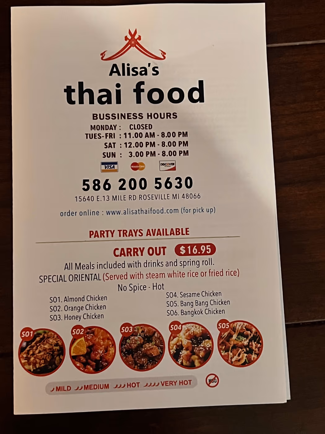 Alisa’ s Thai food