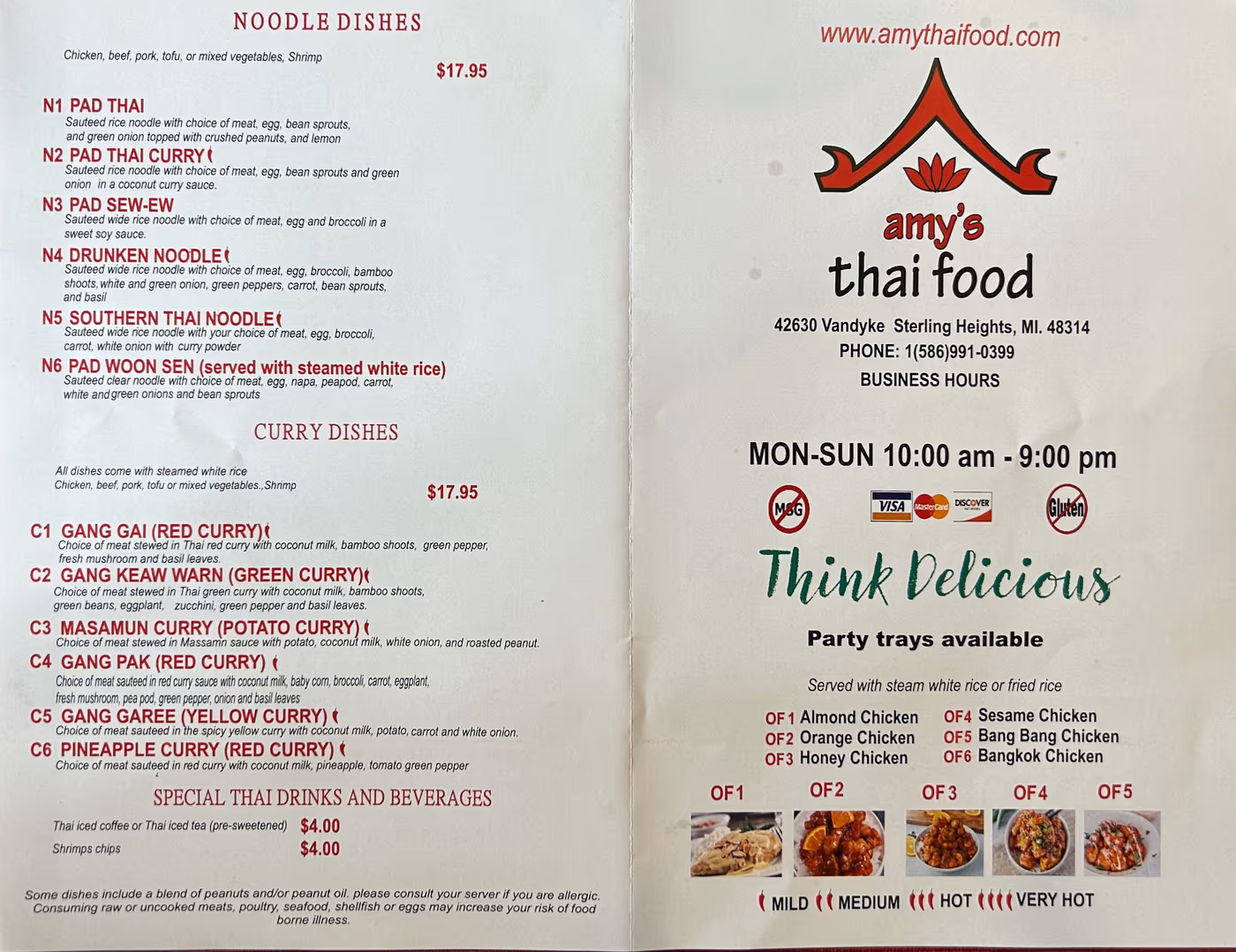 Amy's Thai Food