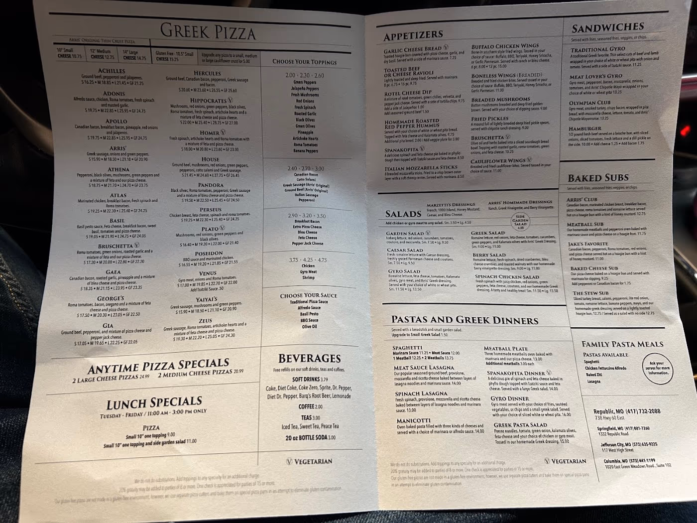 Arris Pizza Republic