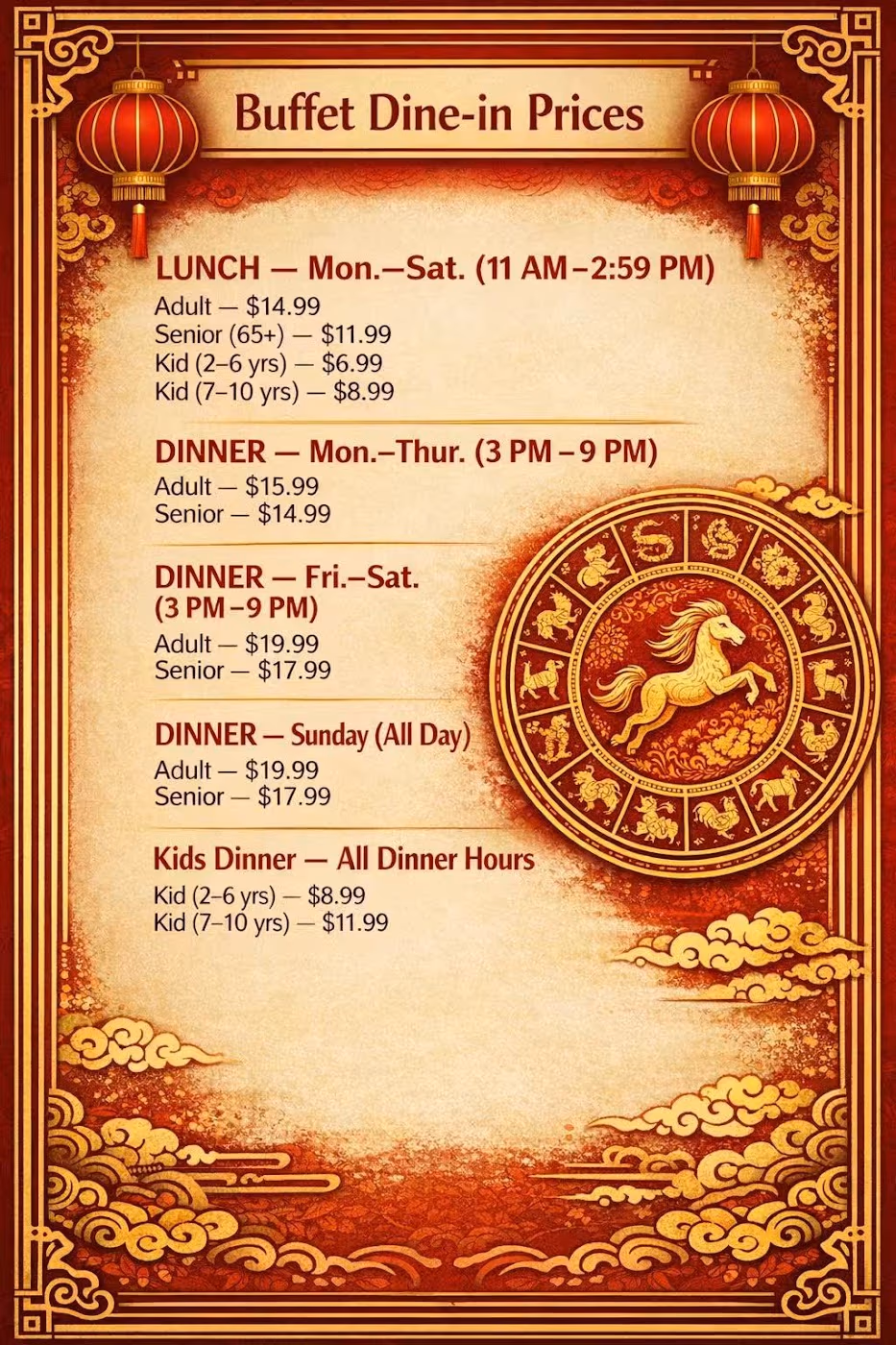 Asian Fusion Buffet | Hibachi