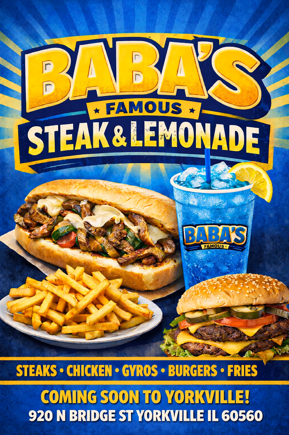 Baba's Famous Steak and Lemonade