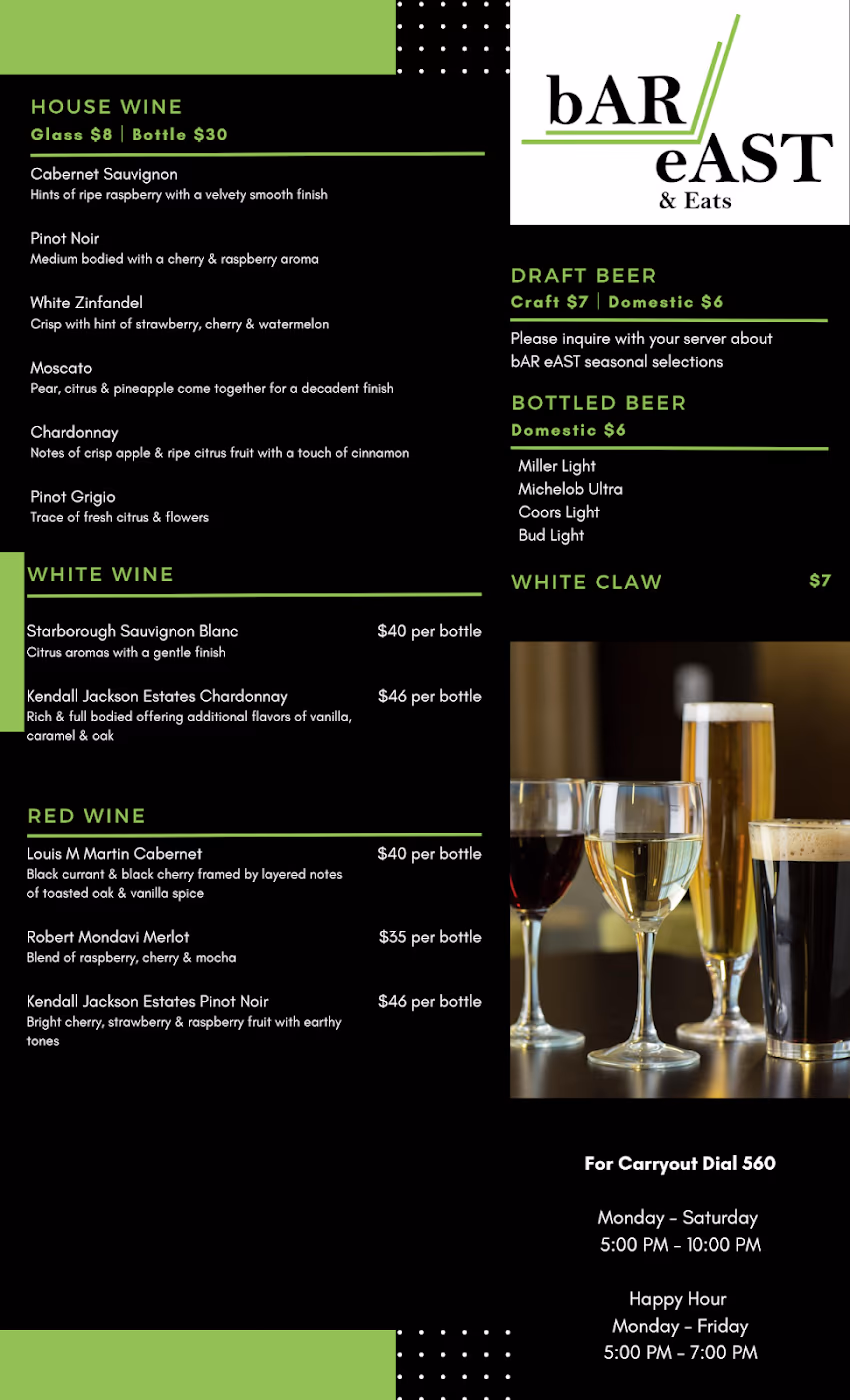 bAR eAST & Eats