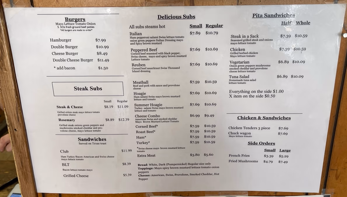 Billy's Time Out Deli