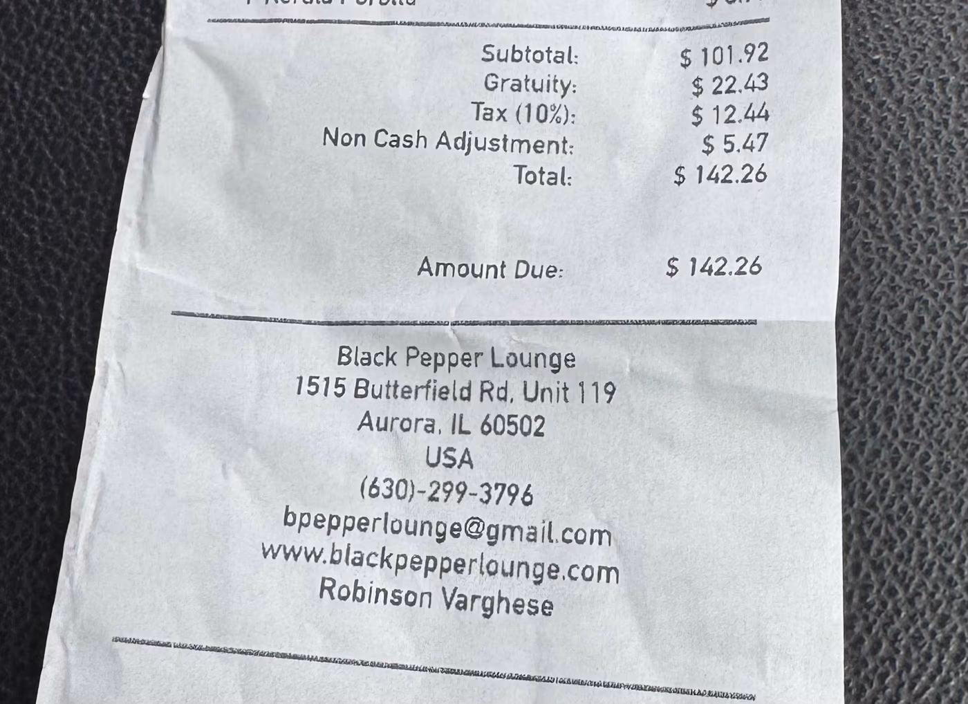 Black Pepper Lounge