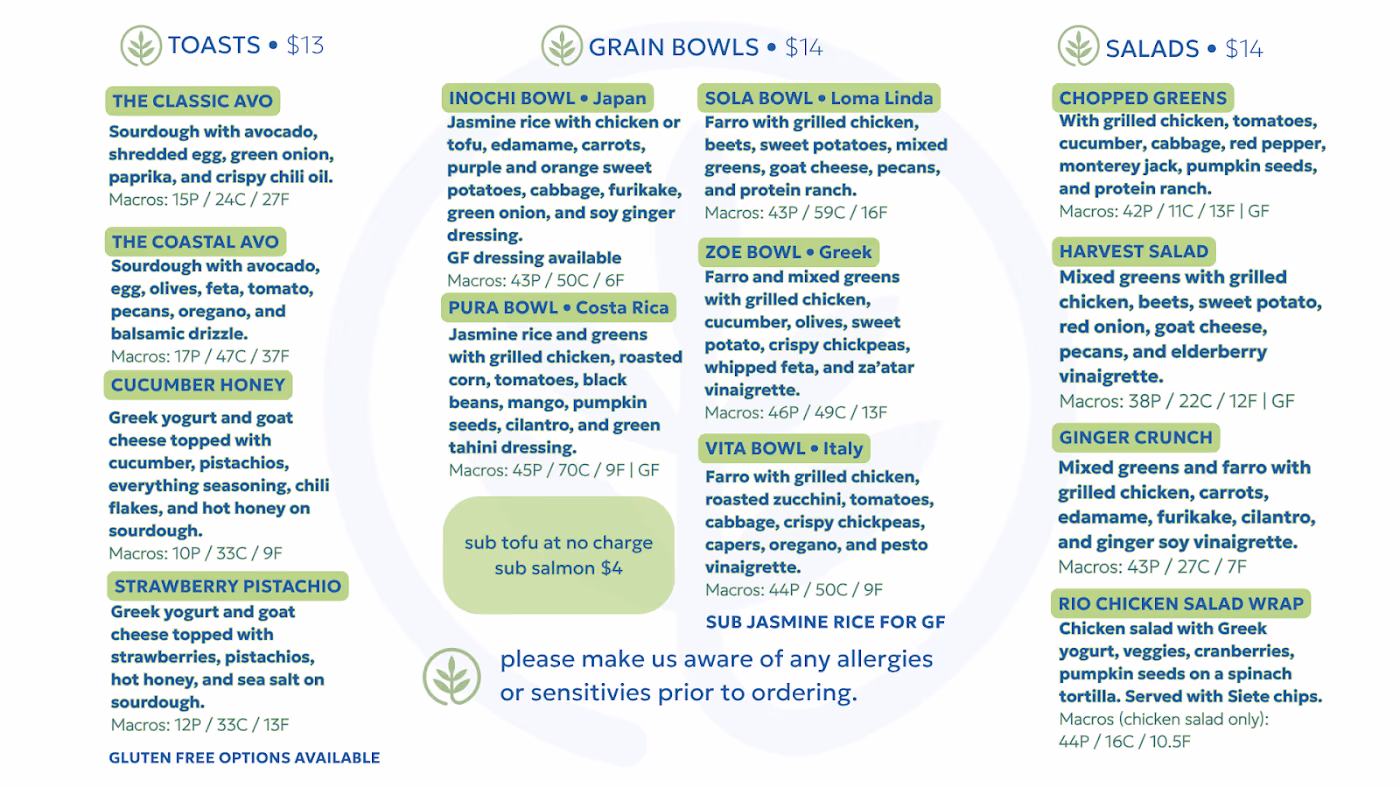 Blue Café + Wellness Market