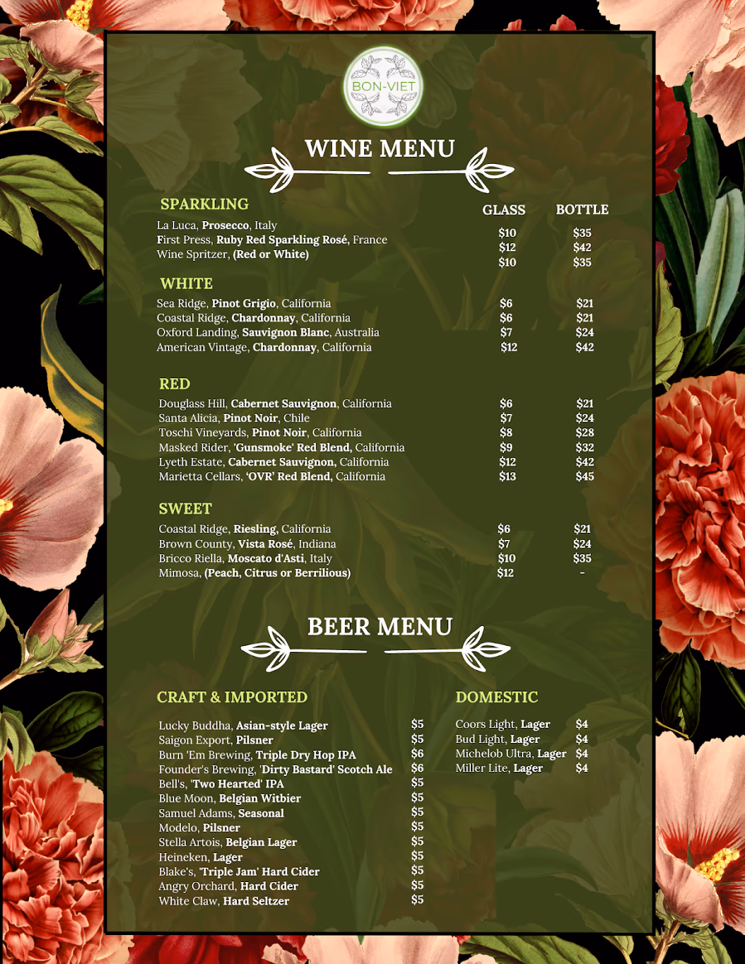 BON VIET Bar and Restaurant