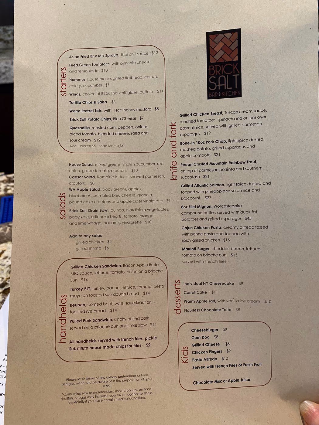 Brick Salt Bar+Kitchen