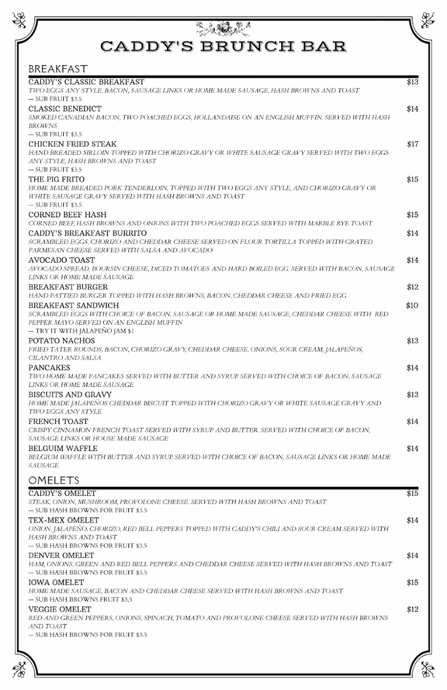Caddy's Brunch Bar