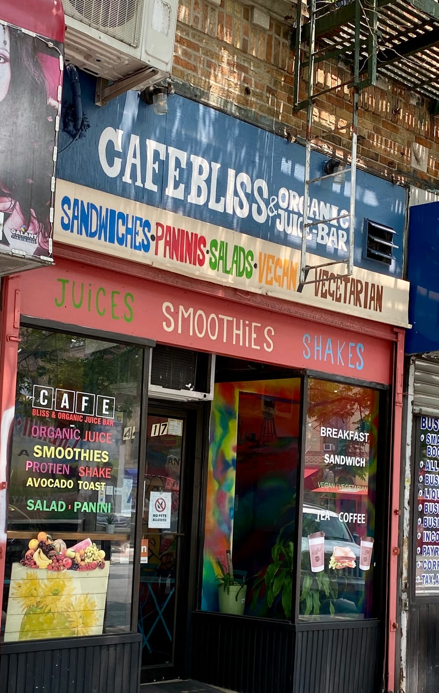 Cafe bliss and organic juice bar