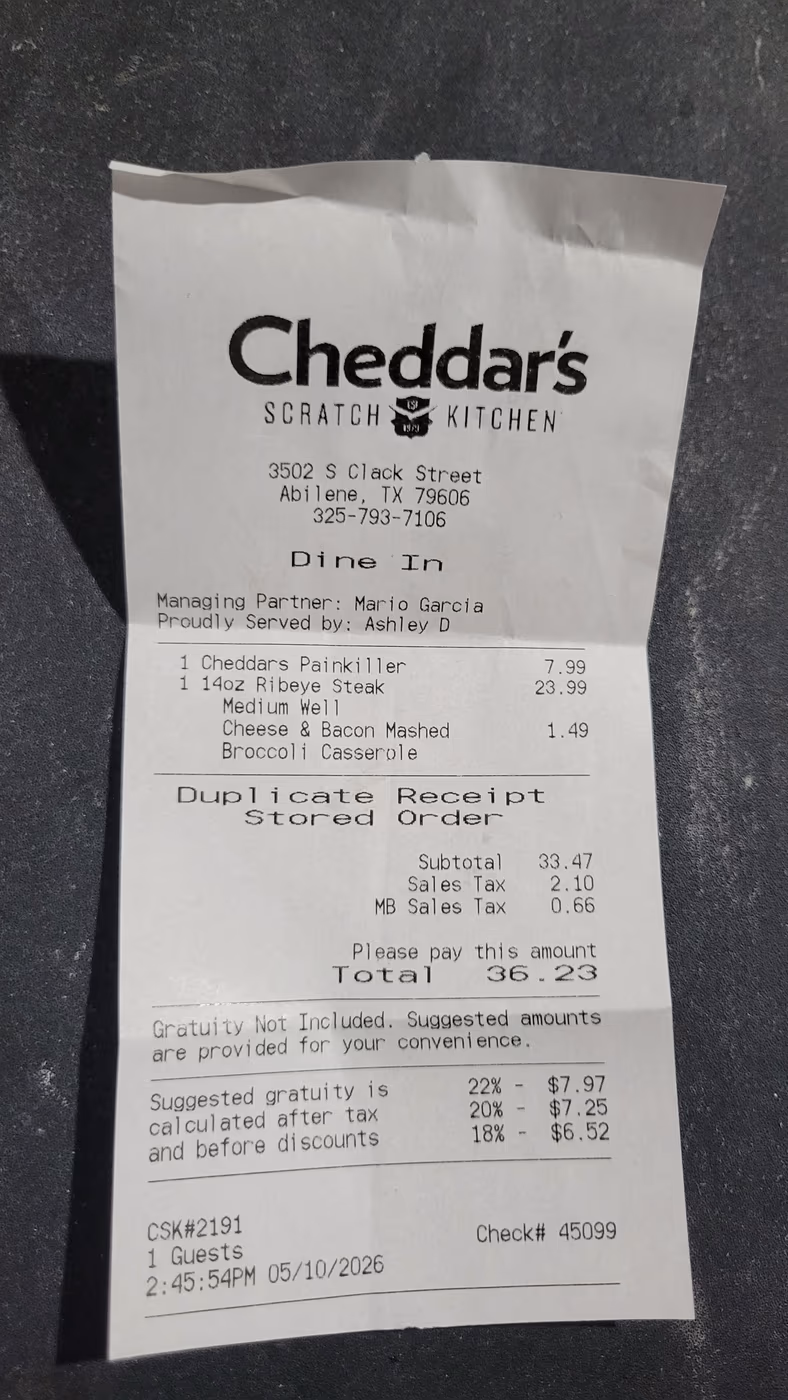 Cheddar's Scratch Kitchen