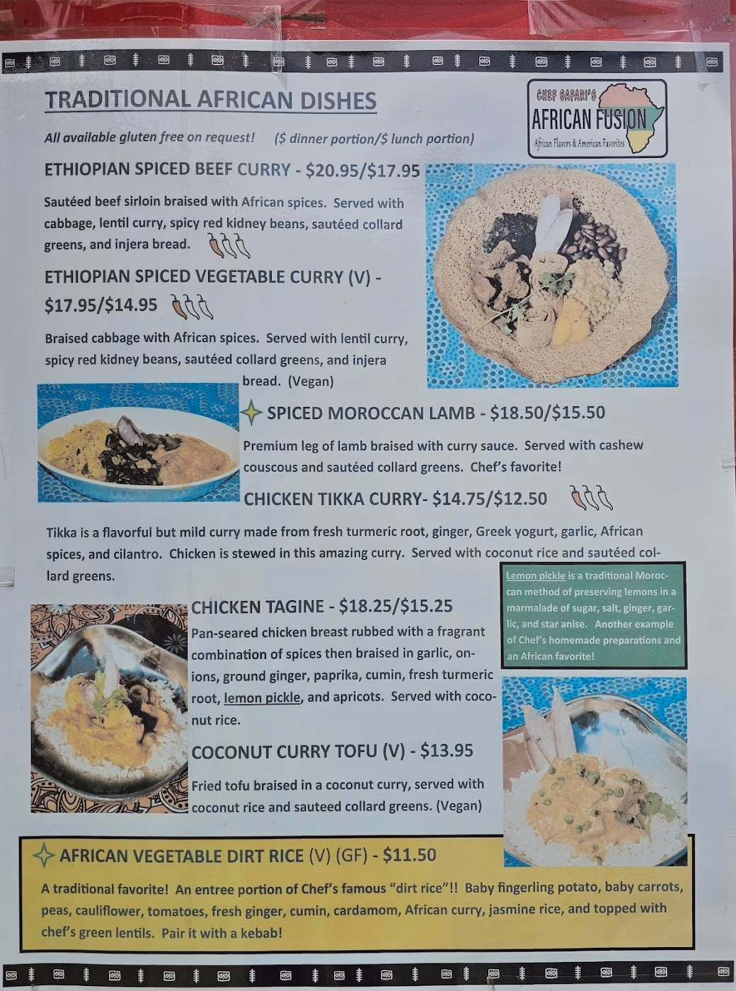 Chef Safari's African Fusion