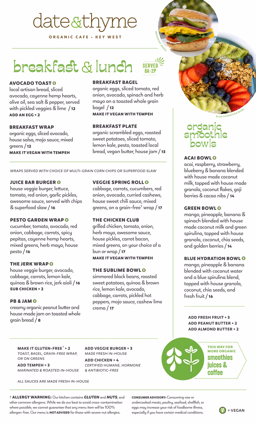 Date & Thyme Organic Cafe and Market