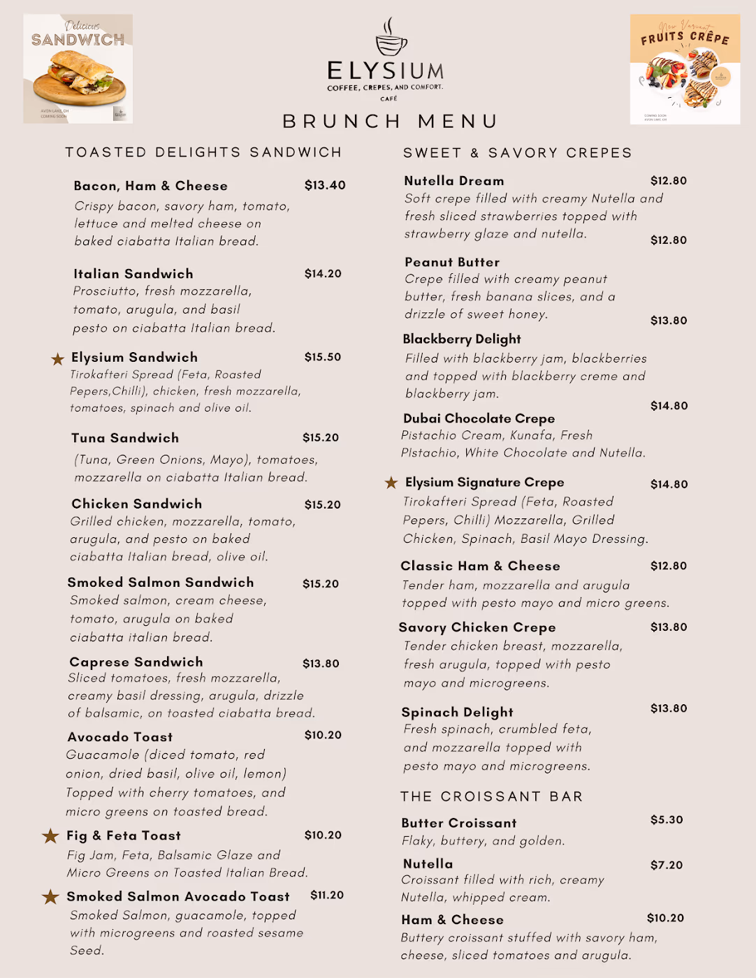 Elysium Cafe | Crepes & More photo 2