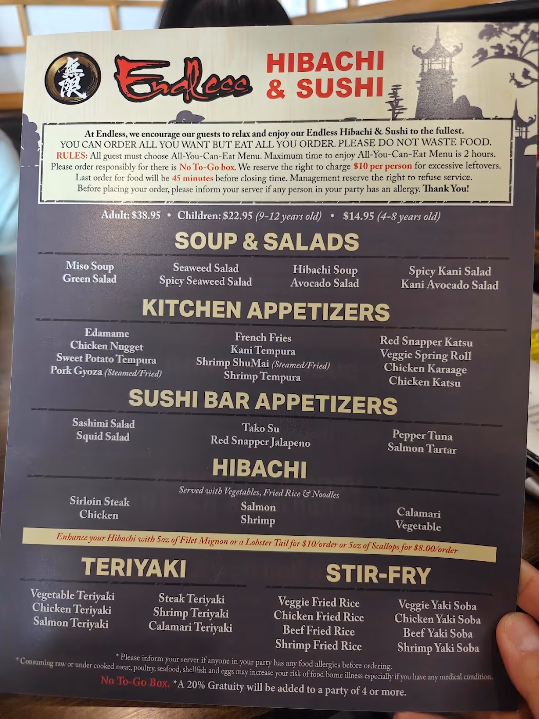 Endless Hibachi & Sushi Salem (AYCE)