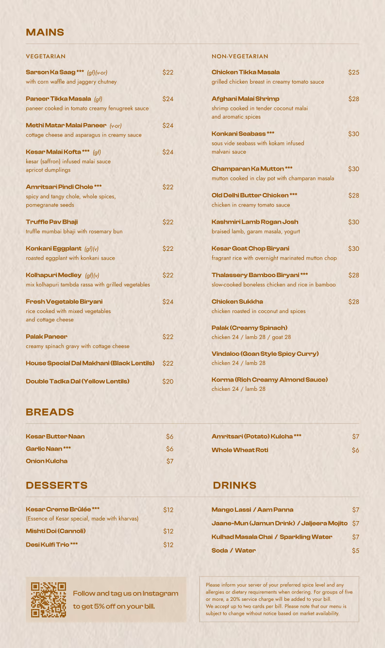 Essence Of Kesar | Modern Indian Dining | BYOB photo 2