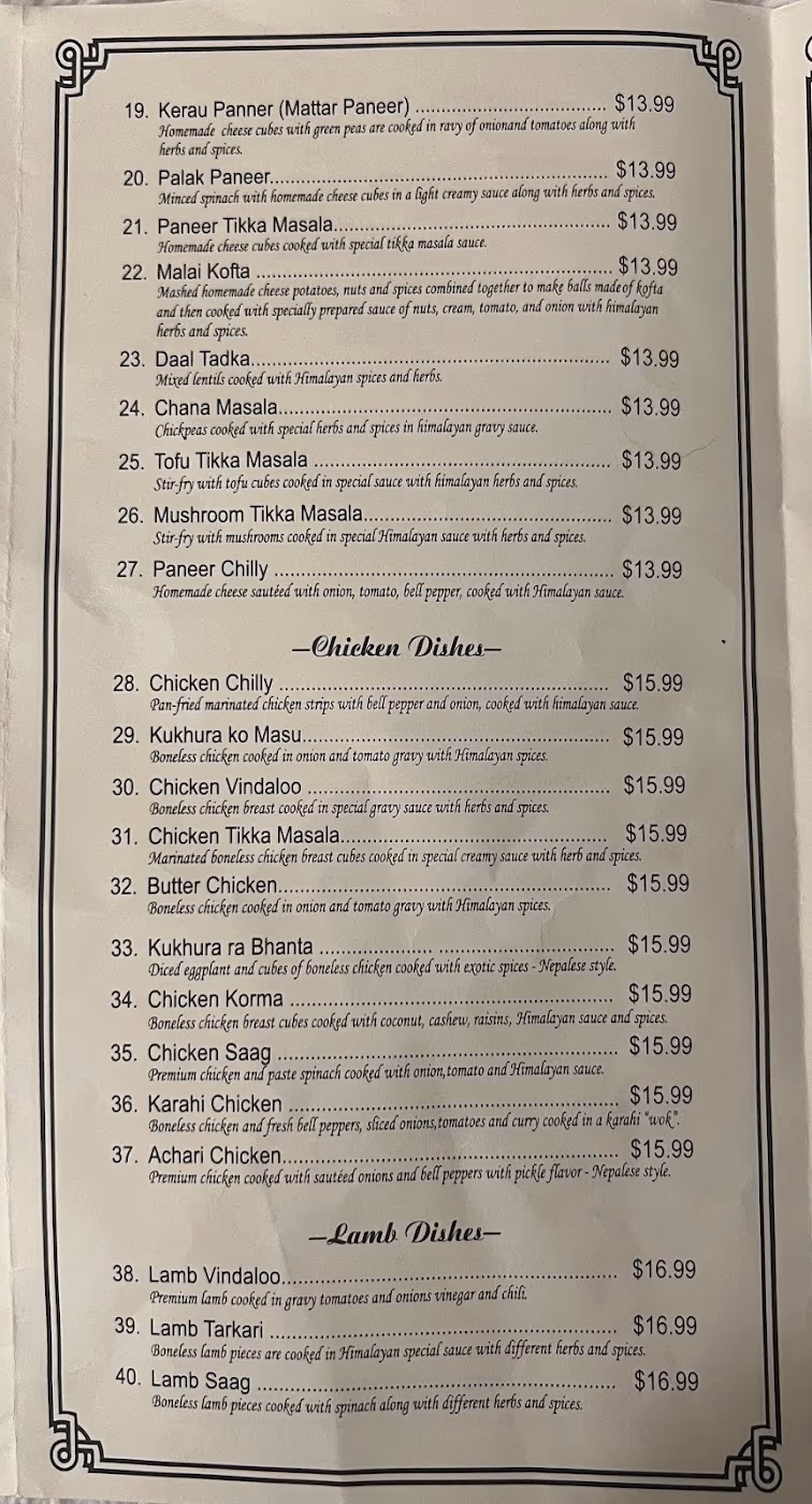 Everest Himalayan Cuisine