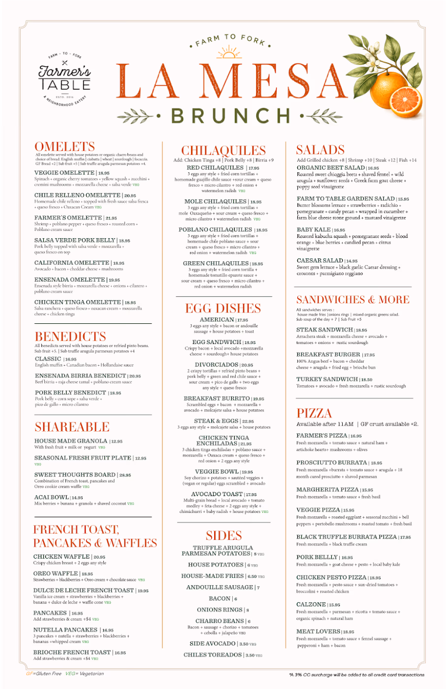 Farmer's Table La Mesa