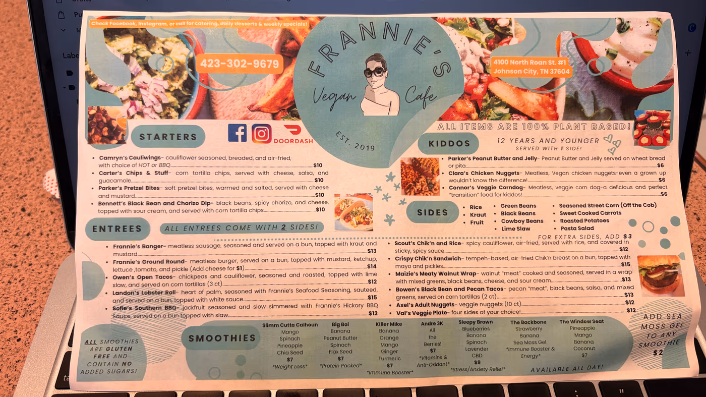Frannie’s Vegan Cafe