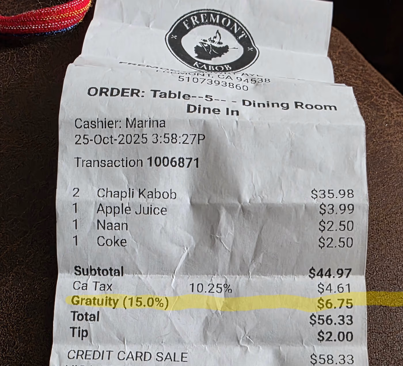 Fremont Kabob Restaurant photo 2
