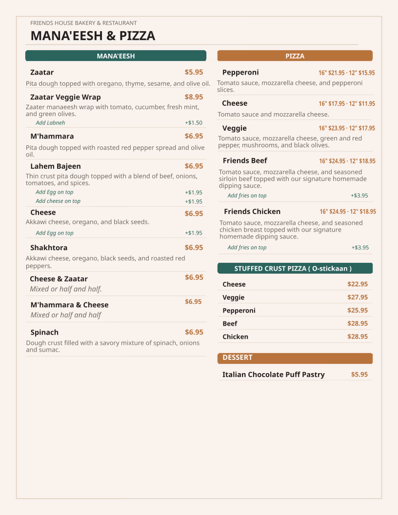 Friends house bakery & Restaurant photo 3