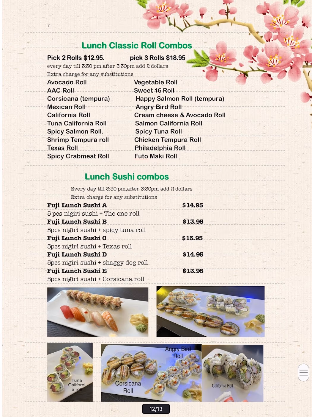 fuji grill&sushi corsicana inc