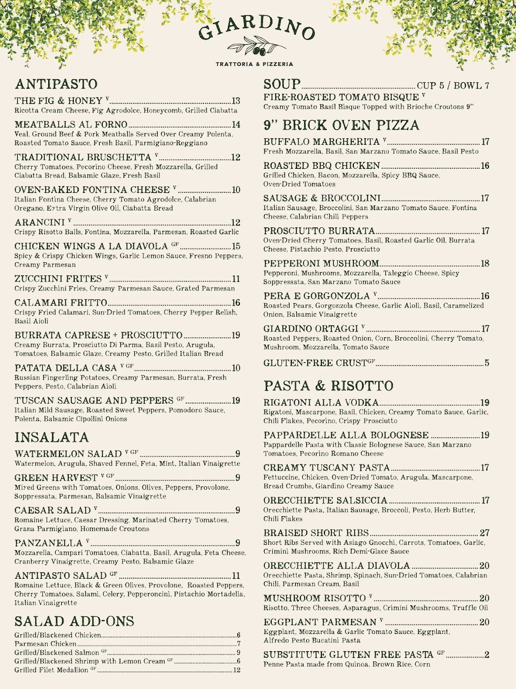 Giardino Trattoria & Pizzeria