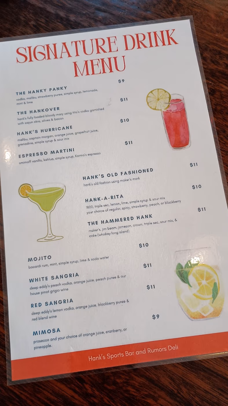 Hank's Sports Bar & Rumors Deli photo 4