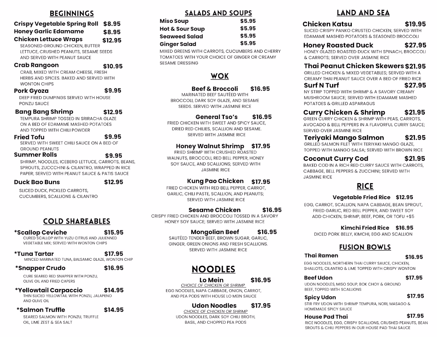 Hot Tuna Wok & Roll Bar