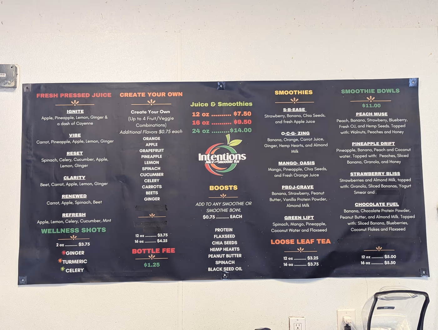 Intentions Juice and Smoothie Bar