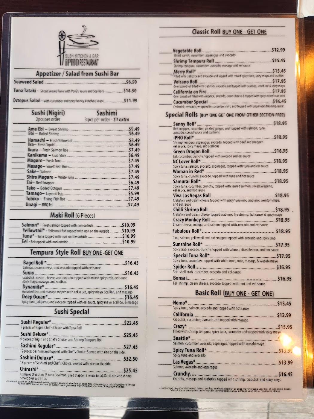 iPho Sushi Kitchen & Bar
