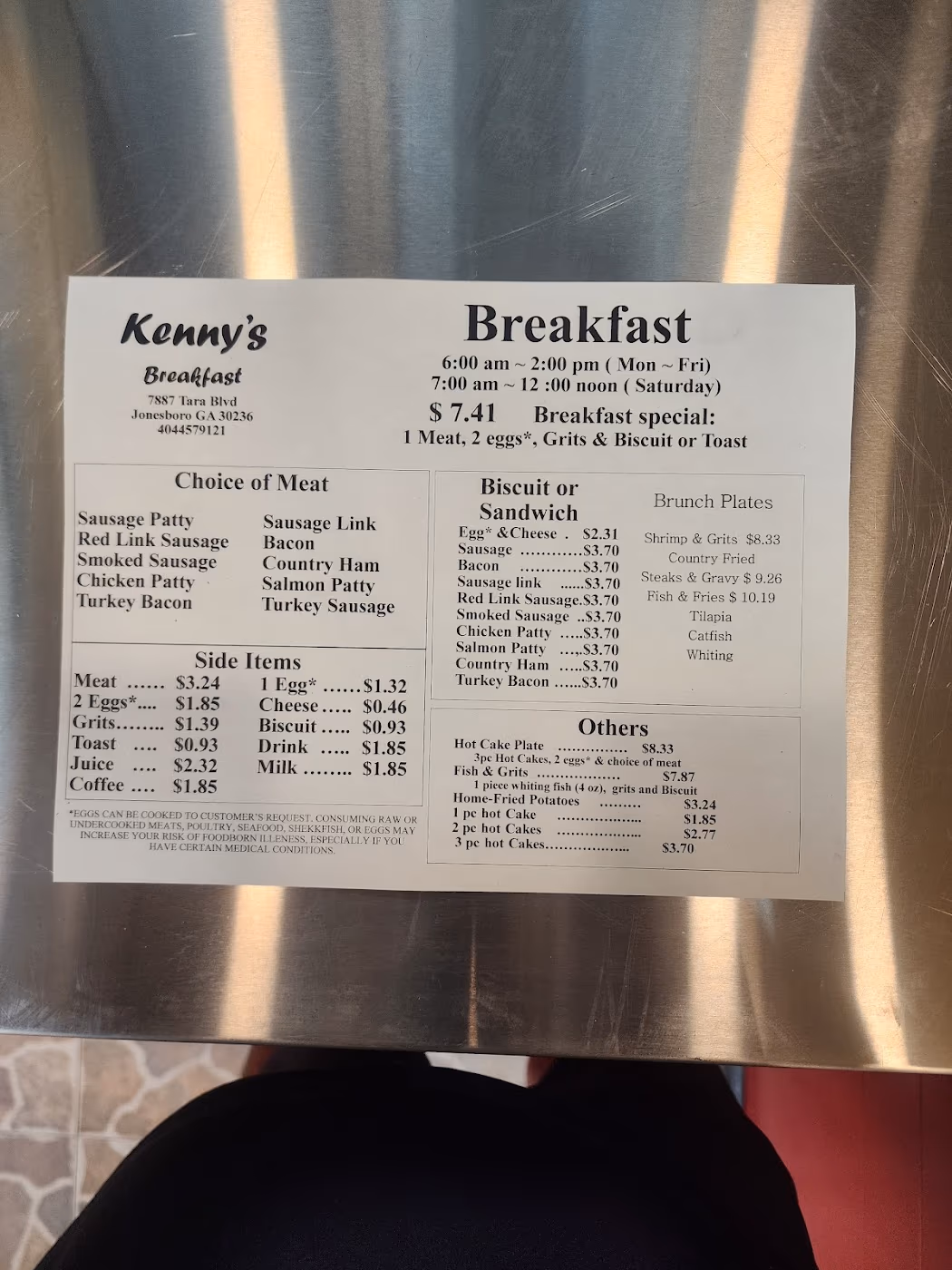 Kenny's Breakfast Ellenwood photo 2