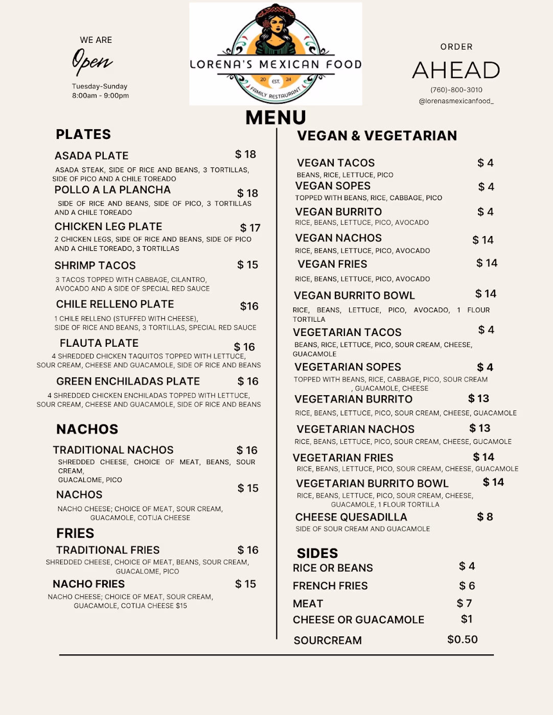 Lorena’s Mexican Food