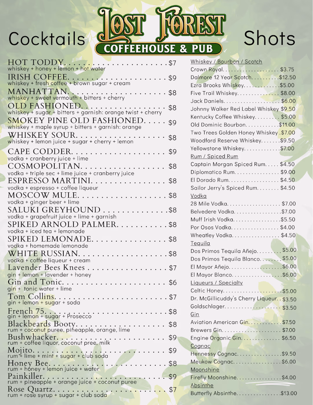 Lost Forest Coffeehouse and Pub