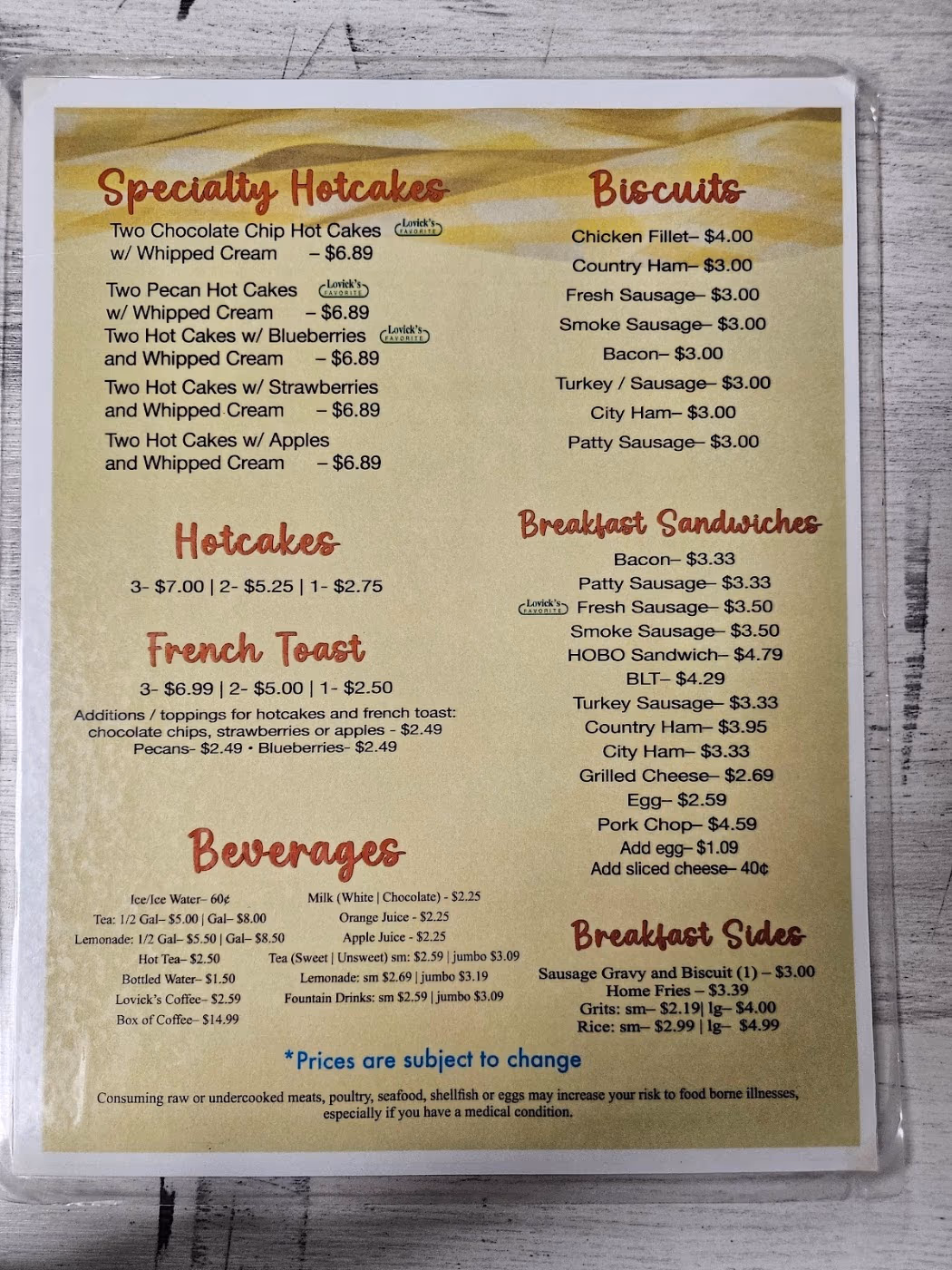 Lovick's Cafe photo 2