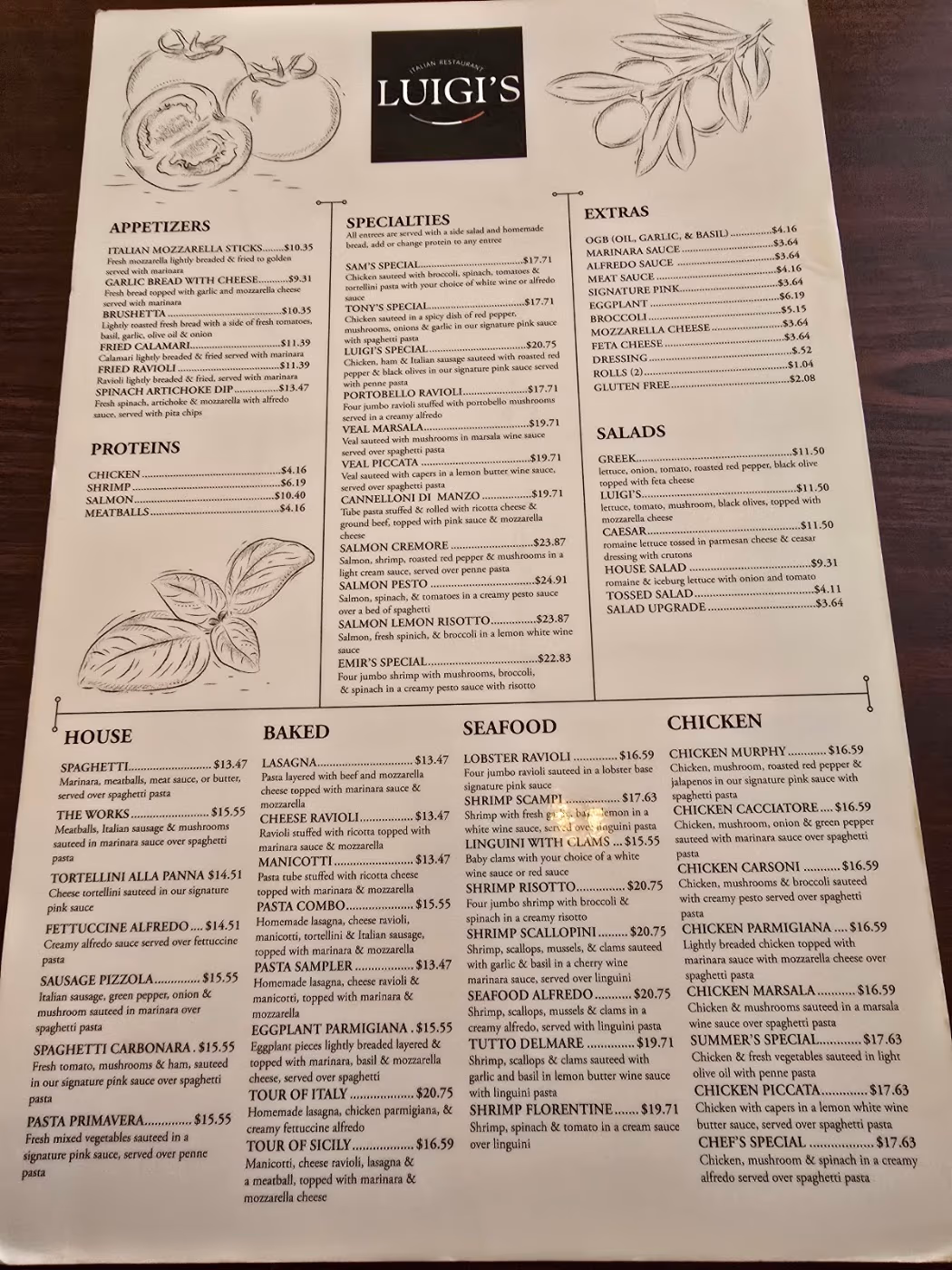 Luigi's | Italian Restaurant