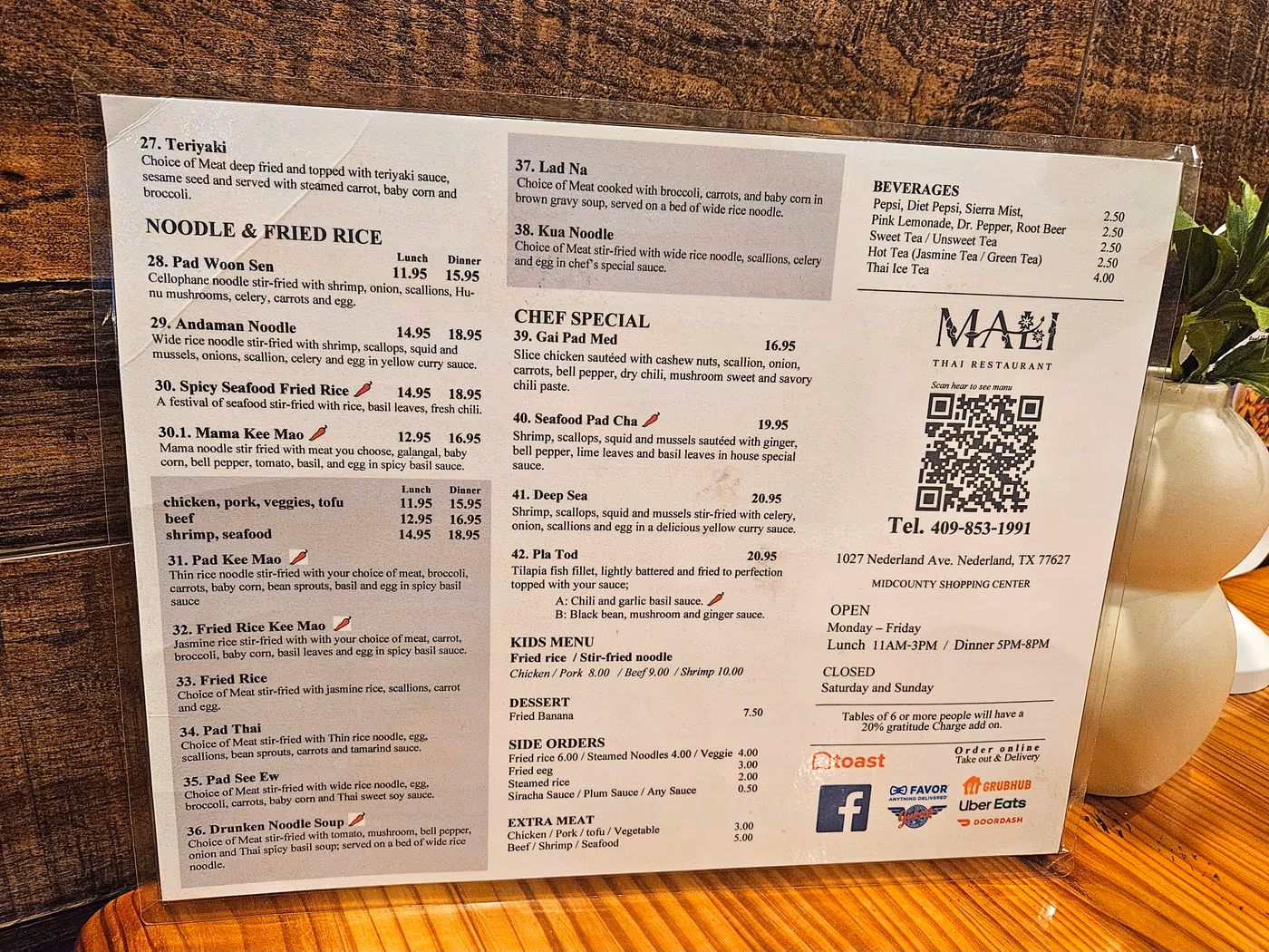 Mali Thai Restaurant
