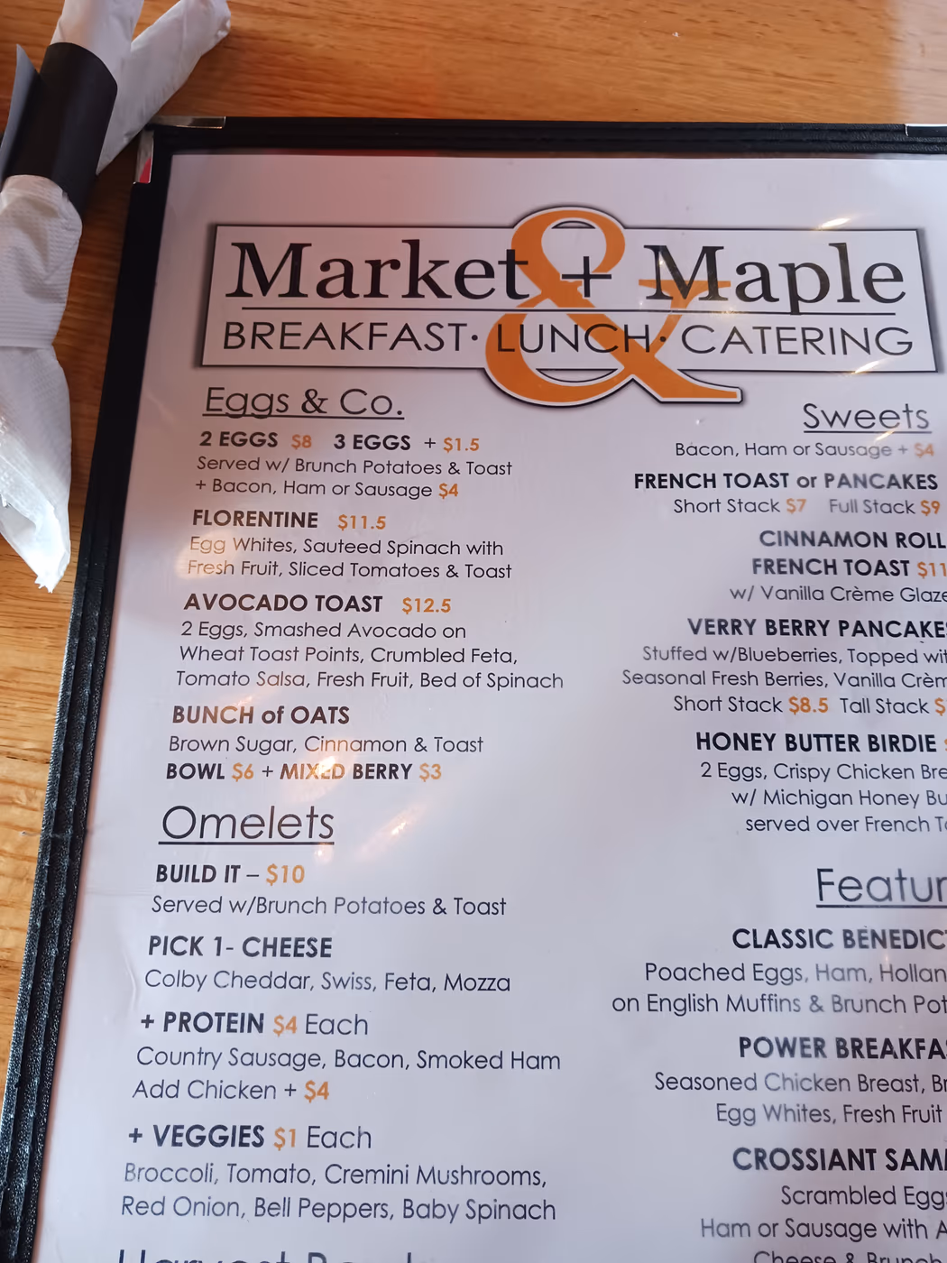 Market & Maple Breakfast Lunch Catering