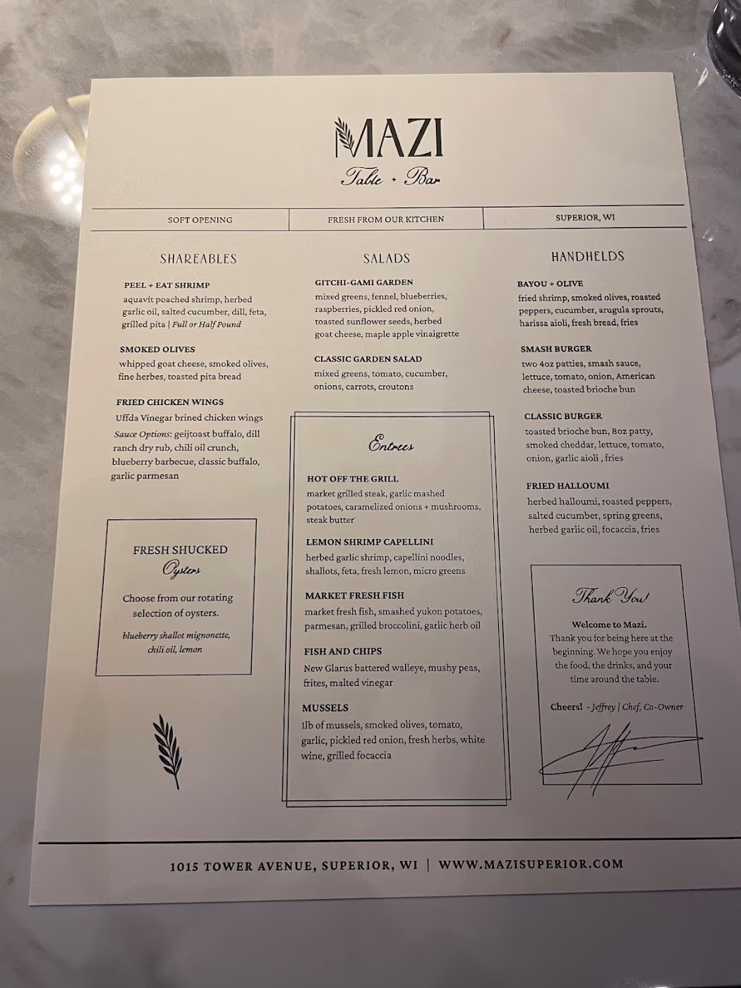 Mazi Table + Bar