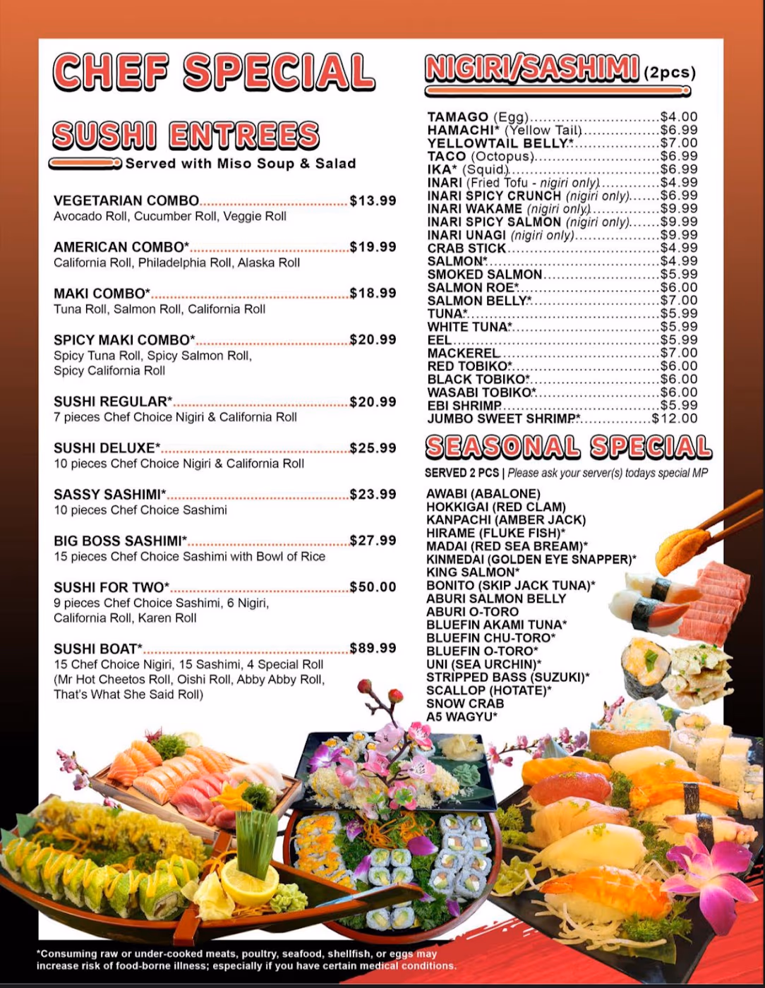 MEGUMI SUSHI BAR, RAMEN AND GRILL