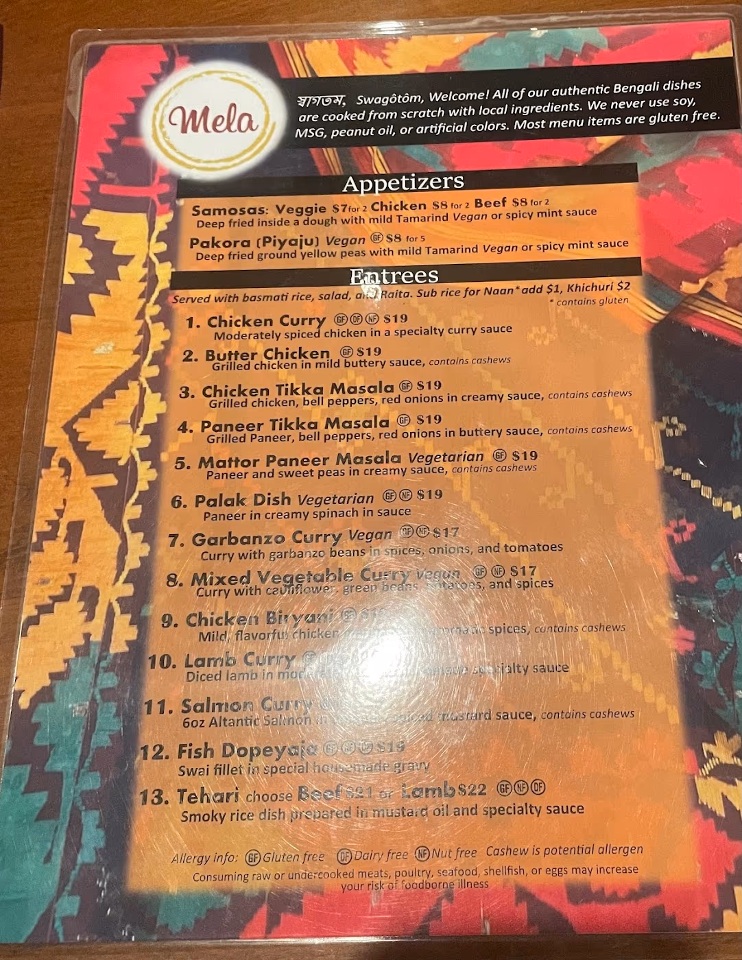 Mela Bangladeshi Cuisine