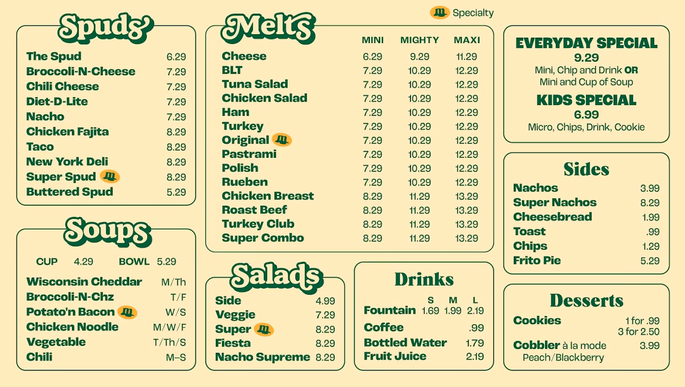 Mighty Melt Sandwich & Spud