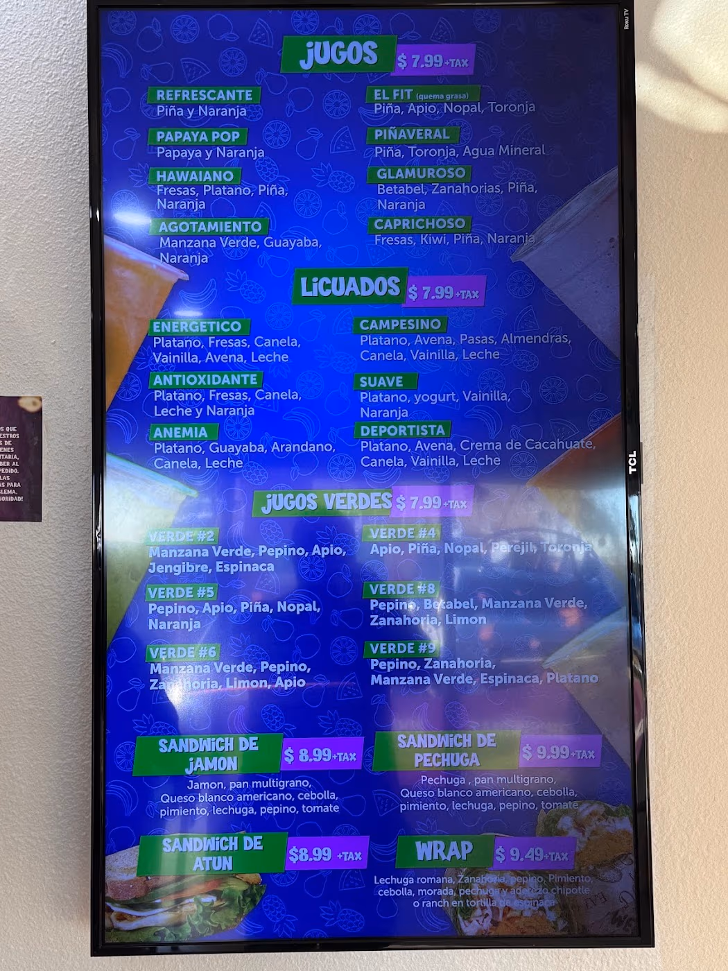 Milu jugos y licuados