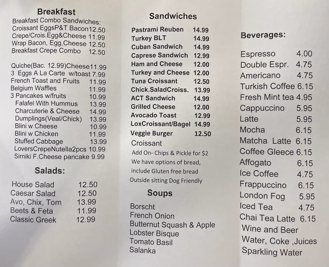 Mon Ami Cafe a European and American Cafe Experience