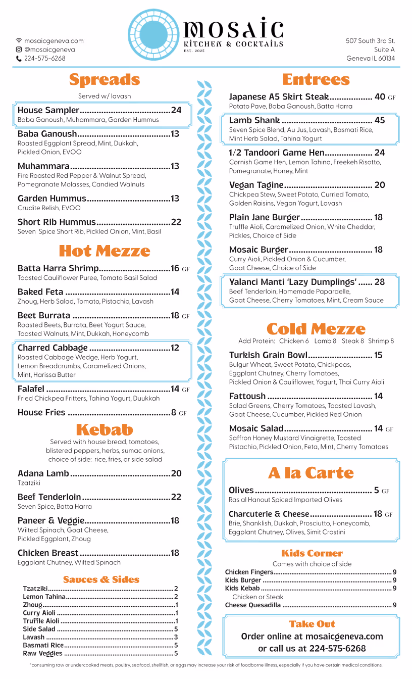 Mosaic Kitchen & Cocktails