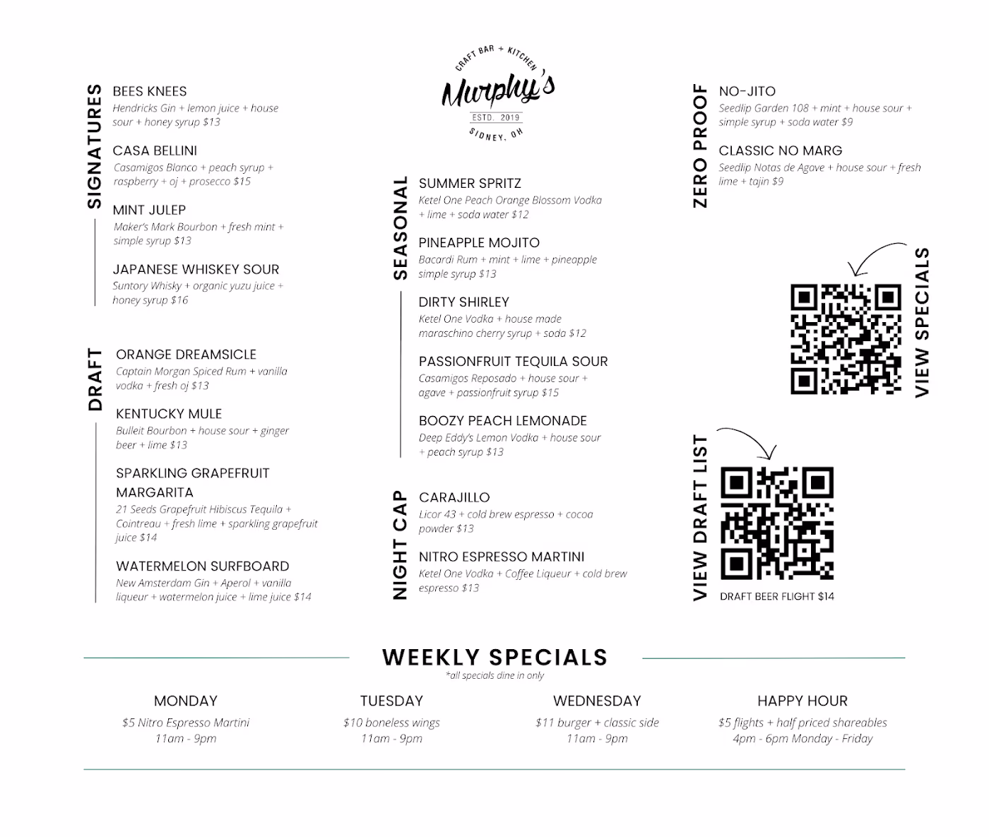 Murphy’s Craft Bar + Kitchen