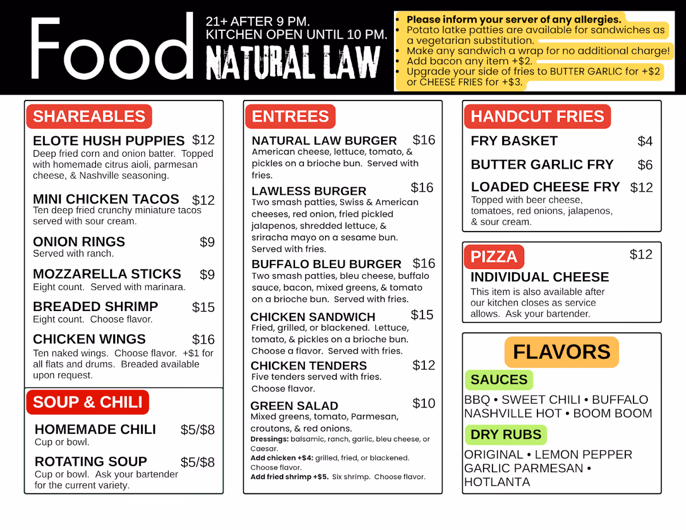 Natural Law Bar & Grill