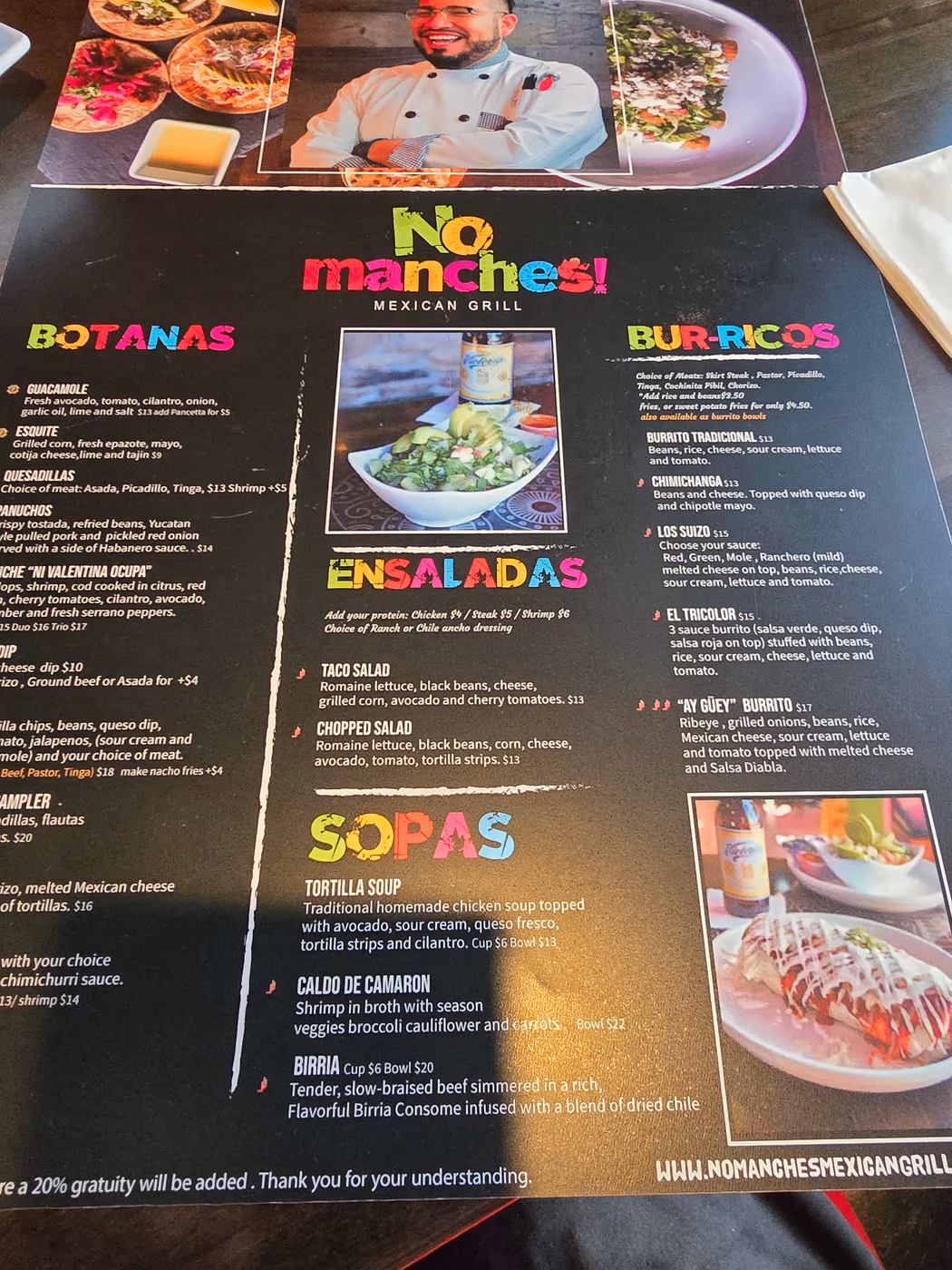 No Manches Mexican Grill Carpentersville