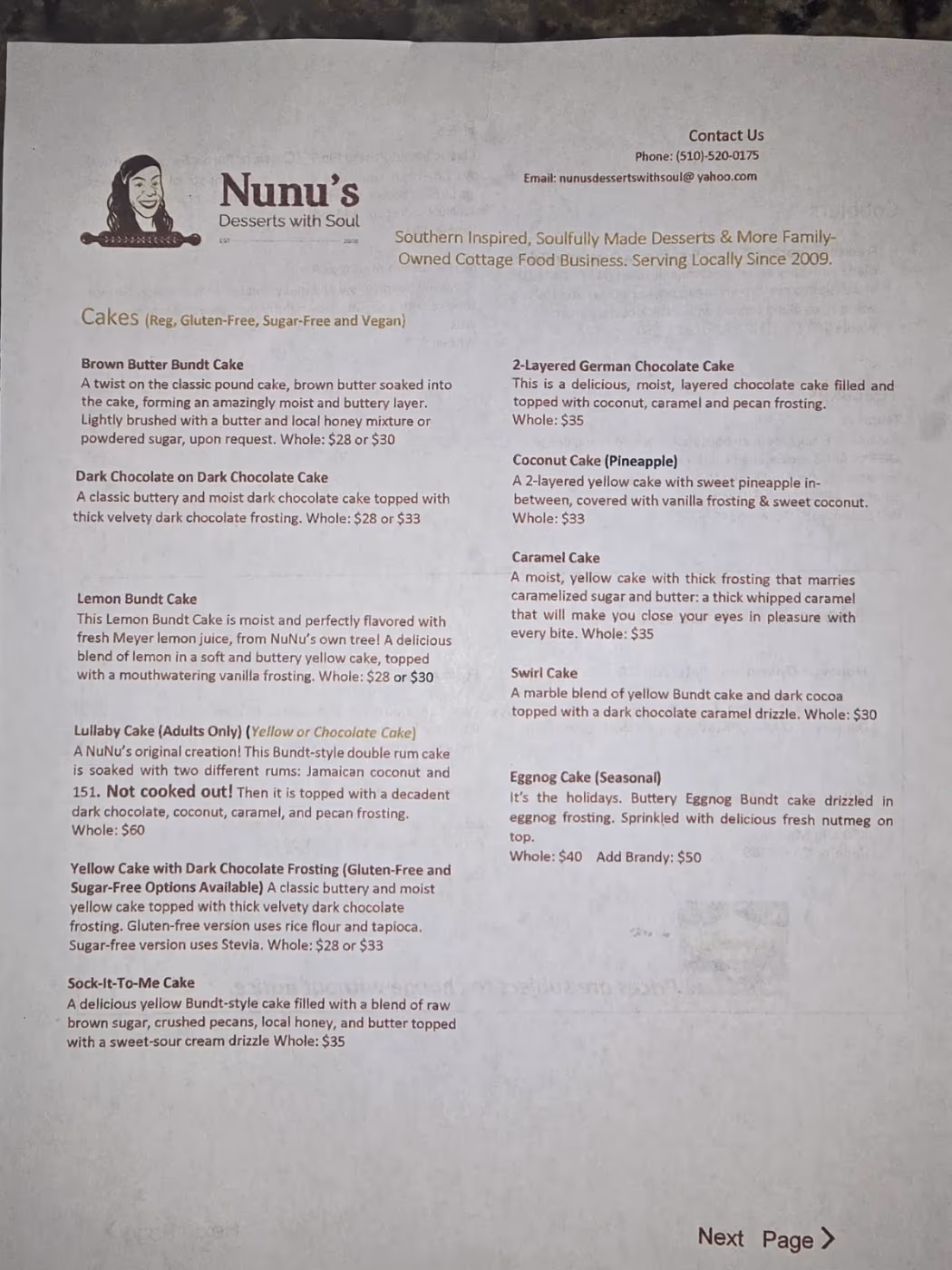 NuNu's Desserts with Soul